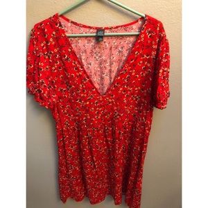 Wild Fable Red Floral Dress (XL)